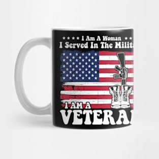 veteran shirt women tees U.S. Veteran gifts women usa flag Mug